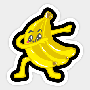 Dancing Steppes Rocking Beaten Dances Banana Sticker